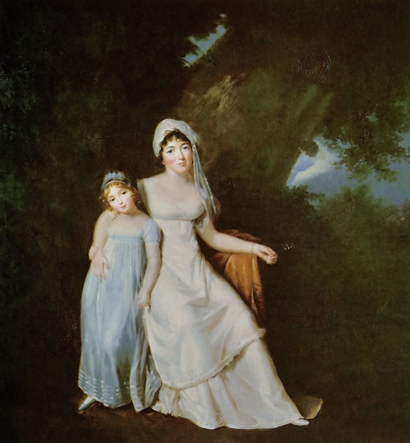 AAGMme de Stal and her daughter Albertine. Marguerite Grard