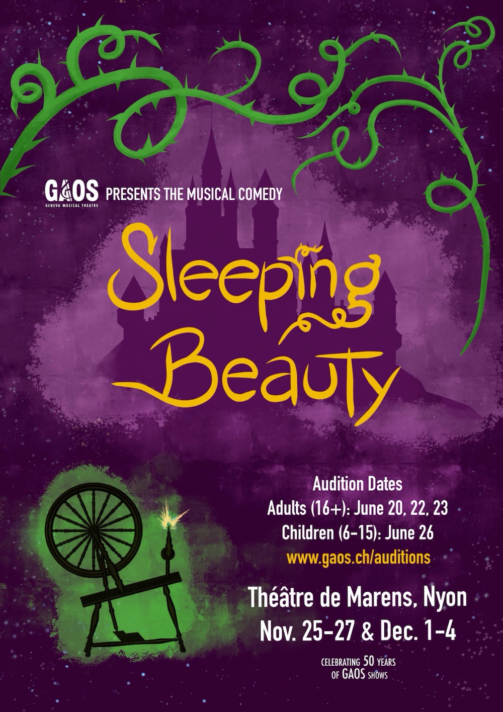GAOS sleeping beauty auditions