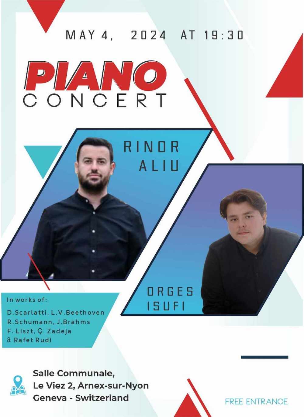 Julieconcert flyer May 4 Rinor and Orges copy