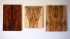 Stunning original wall-mounted works made of natural wood by local artist