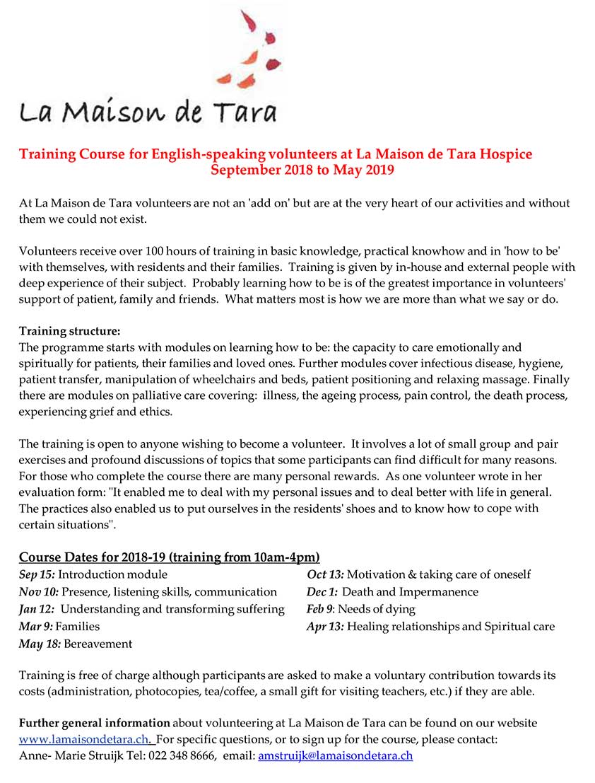 Tara Training Course for English