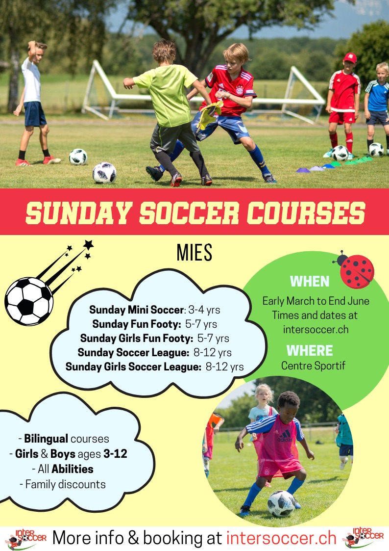 MIES Sunday Soccer Courses 2019