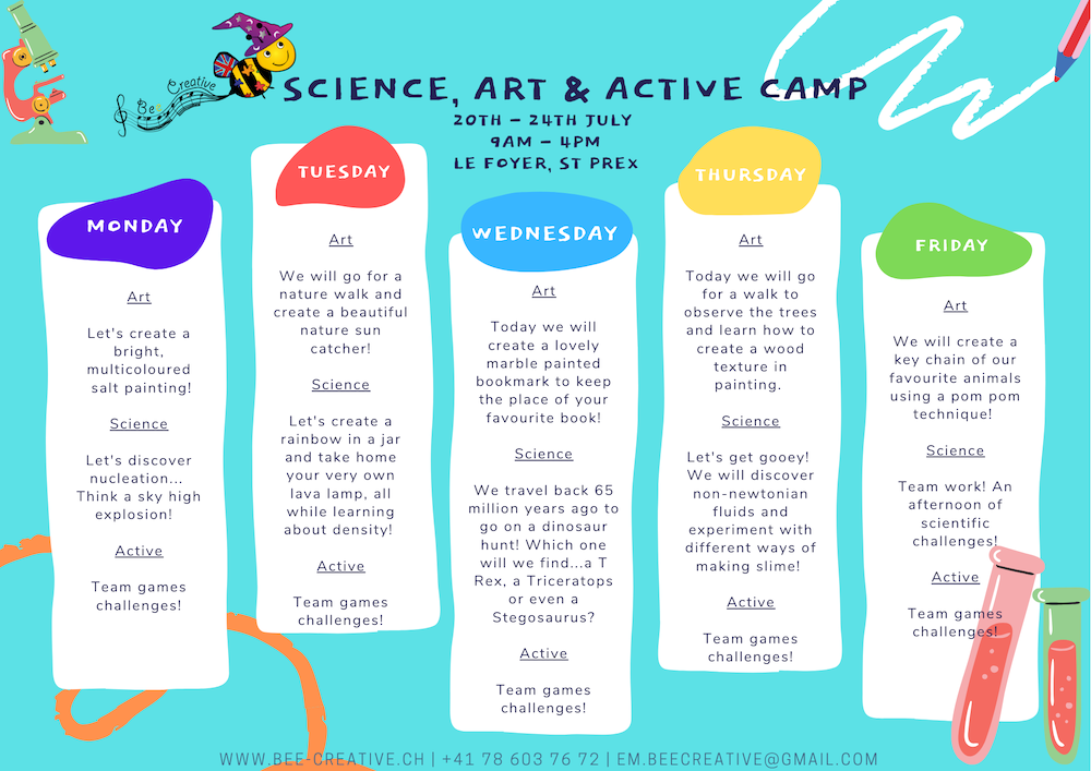 Science and art camp