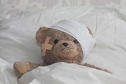 Teddy with Head Injury500