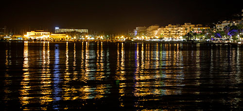 6 port de pollensa at night