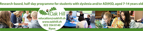 Oak Hill Nyon An individualised and research based half day programme for students with dyslexia and or ADHD aged 7 14 years old in a classroom ratio of 4 students to 1 teacher