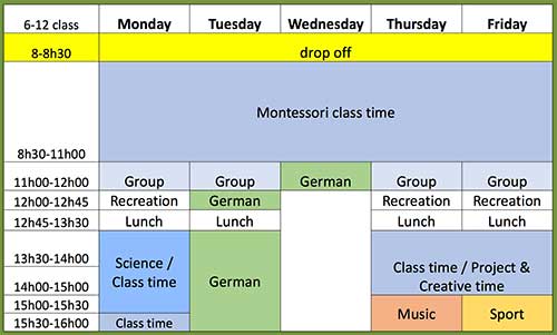 200 feuilles schedule